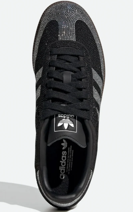 AD Samba OG Women's Rhinestone Sneakers - Black