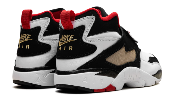 Nike Air Diamond Turf '49ers' Sneakers - White/Fire Red