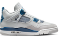 Air Jordan 4 Retro 'Military Blue 2024' Sneakers - Off-White/Military Blue