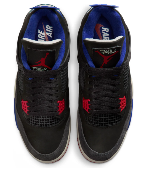 Air Jordan 4 Retro 'Rare Air' Sneakers - Black/Royal Blue