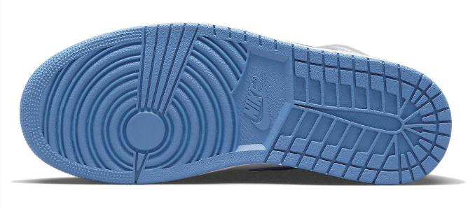 Air Jordan 1 Mid 'Cement Grey True Blue' Sneakers - Grey/White/True Blue