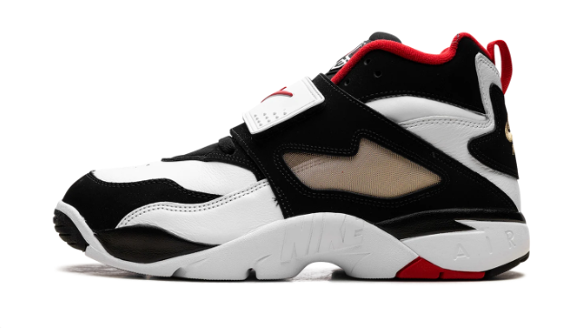 Nike Air Diamond Turf '49ers' Sneakers - White/Fire Red