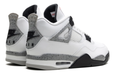 Air Jordan 4 Retro 'White Cement 2025' Sneakers - White/Cement Grey