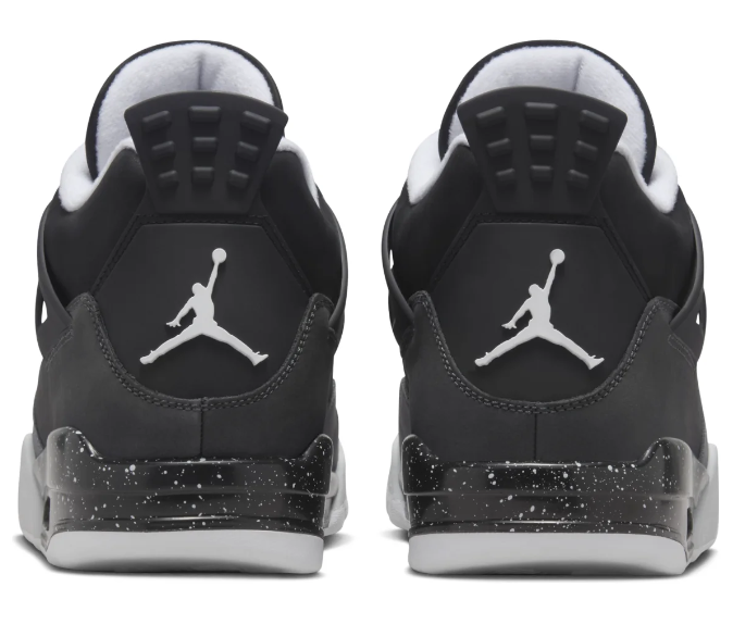 Air Jordan 4 Retro 'Fear' Sneakers - Black/Cool Grey
