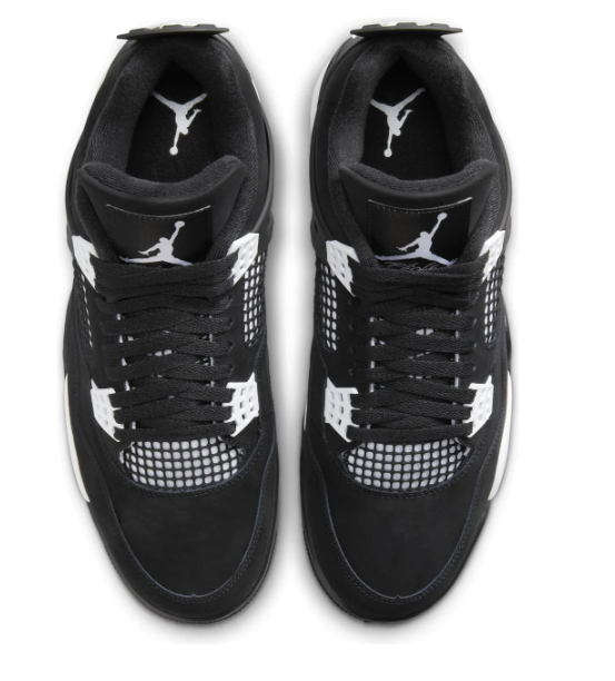 Air Jordan 4 'White Thunder' Sneakers - Black/White