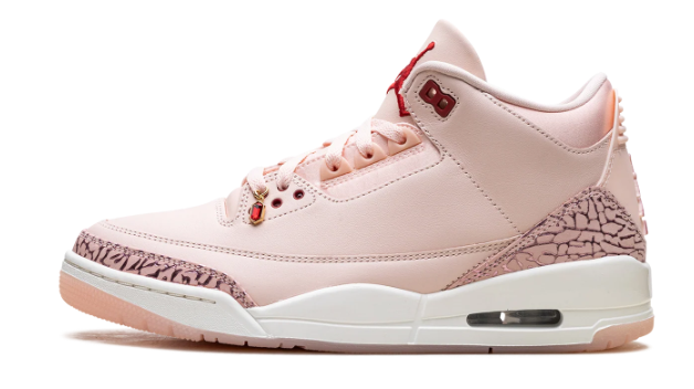 Air Jordan 3 'Treat Yourself' Washed Coral Sneakers - Pink/Red