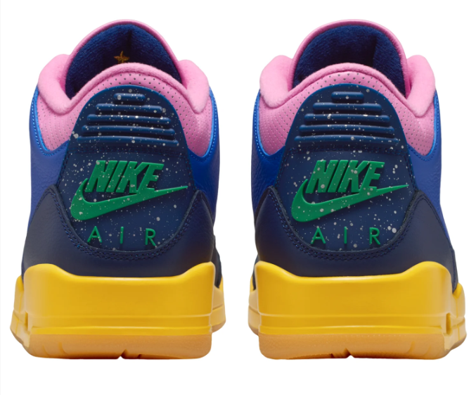 Air Jordan 3 Retro OG 'Brazil' Sneakers - Blue/Yellow
