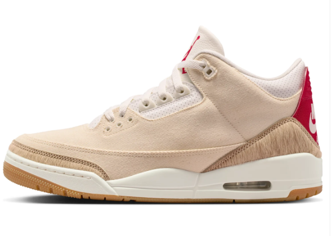 Air Jordan 3 'Year of the Horse' Lunar New Year Sneakers - Ecru/Sail