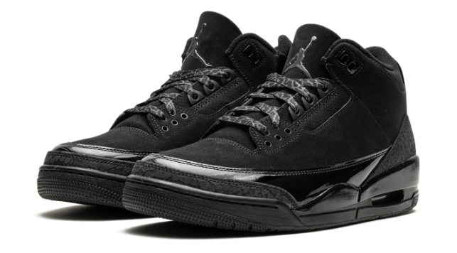 Jordan 3 Retro 'Black Cat' Sneakers - Black