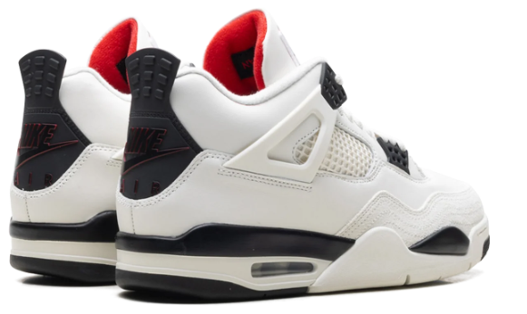 Air Jordan 4 Retro 'Flight Club' Sneakers - Sail/Black/University Red