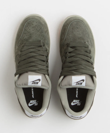 Nike SB Dunk Low Pro B Sequoia - Light Army - White