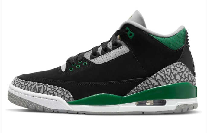 Air Jordan 3 Retro 'Pine Green' Sneakers - Pine Green