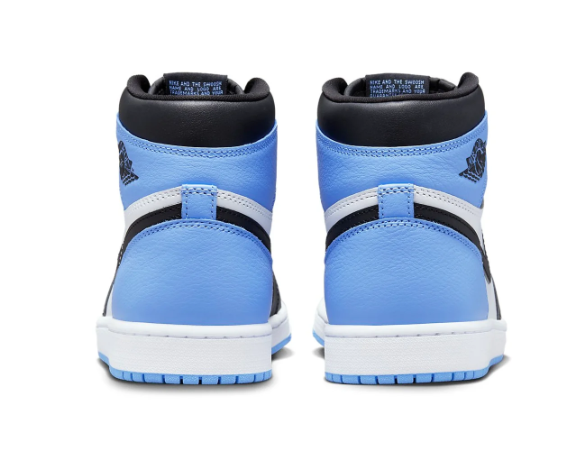 Air Jordan 1 Retro High OG 'UNC Toe' Sneakers - University Blue/Black/White