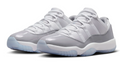 Air Jordan 11 Low 'Cement Grey' Sneakers - White/University Blue