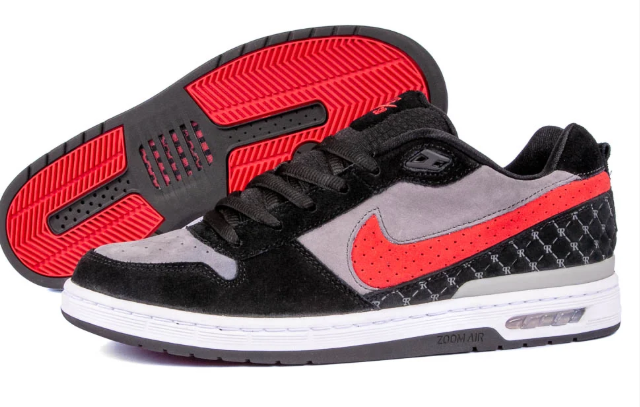 Nike SB - Paul Rodriguez Zoom Air Low "Bred" - Black / Varsity Red - Flint Grey - Black