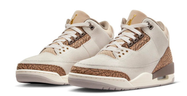 Air Jordan 3 Retro 'Palomino' Sneakers - Earthy Suede