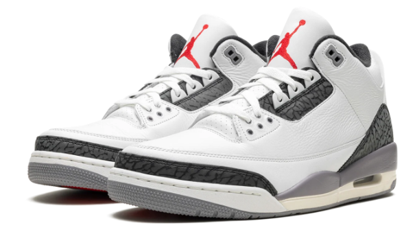 Air Jordan 3 Retro 'Cement Grey' Sneakers - Cement Grey