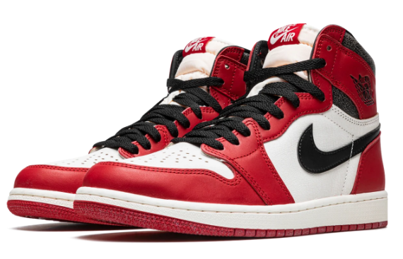 Air Jordan 1 High OG 'Lost & Found' Sneakers - Varsity Red/Black/Sail/Muslin