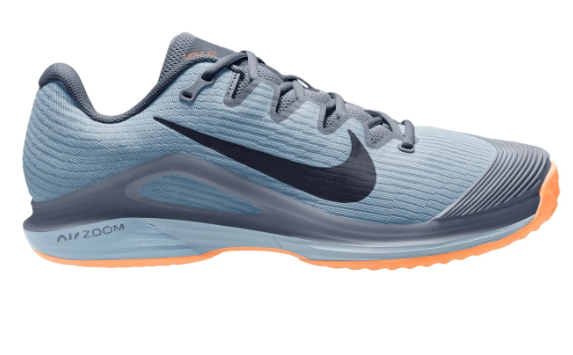 Nike Men's Vapor 12 Clay Court Tennis Shoes in Ashen Slate/Obsidian-Lt Armory Blue