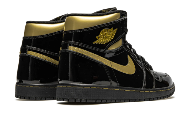 Air Jordan 1 Retro High OG 'Black Metallic Gold' Sneakers - Black/Metallic Gold