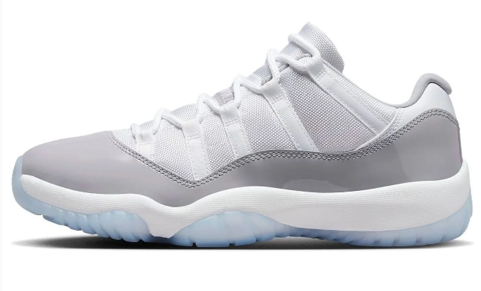 Air Jordan 11 Low 'Cement Grey' Sneakers - White/University Blue