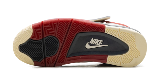 Nigel Sylvester x Air Jordan 4 'Brick After Brick' Sneakers - White/Fencepost Red