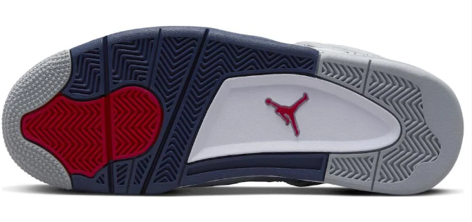 Air Jordan 4 Retro 'Midnight Navy' Sneakers - White/Midnight Navy