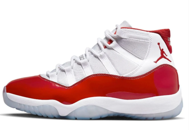 Air Jordan 11 Retro 'Cherry' Sneakers - White/Cherry Red