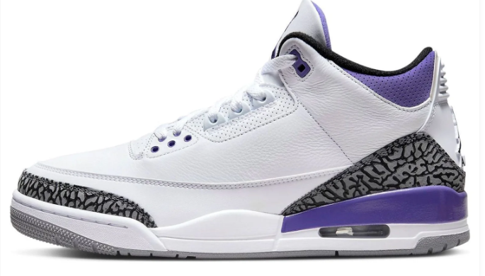 Air Jordan 3 Retro 'Dark Iris' Sneakers - Dark Iris