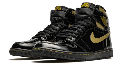 Air Jordan 1 Retro High OG 'Black Metallic Gold' Sneakers - Black/Metallic Gold