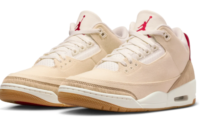 Air Jordan 3 'Year of the Horse' Lunar New Year Sneakers - Ecru/Sail