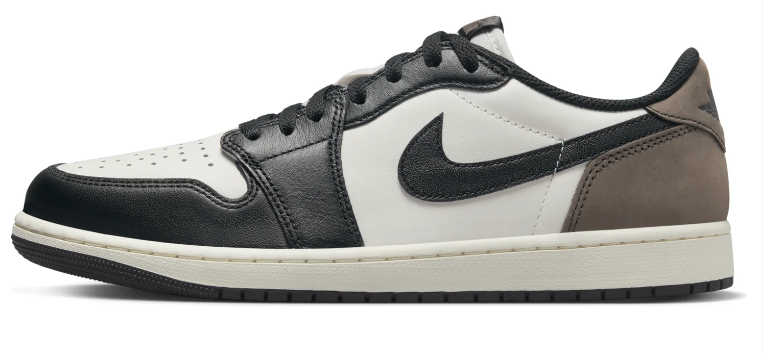 Air Jordan 1 Low 'Mocha' Sneakers - Mocha/White/Black