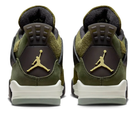 Air Jordan 4 Retro SE Craft 'Medium Olive' Sneakers - Olive/Black