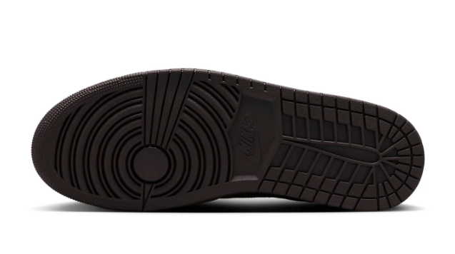 Travis Scott x Air Jordan 1 Low 'Velvet Brown' Sneakers - Dark Mocha/Black