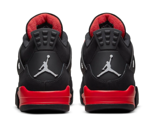 Air Jordan 4 Retro 'Red Thunder' Sneakers - Black/Red