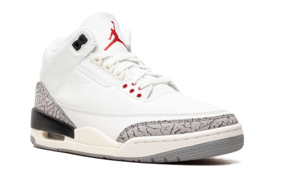 Air Jordan 3 Retro 'White Cement Reimagined' Sneakers - White/Cement