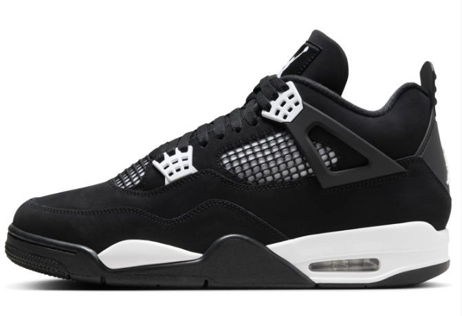 Air Jordan 4 'White Thunder' Sneakers - Black/White