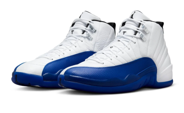 Air Jordan 12 'Blueberry' Sneakers - White/Game Royal