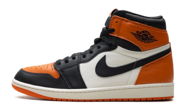 Air Jordan 1 Retro High OG 'Shattered Backboard' Sneakers - White/Black/Orange
