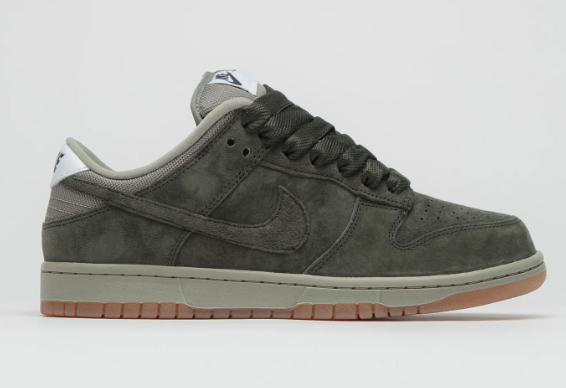 Nike SB Dunk Low Pro B Sequoia - Light Army - White