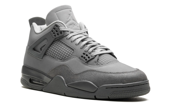 Air Jordan 4 Retro 'Wet Cement' Sneakers - Muted Grey